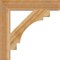 Ekena Millwork Merced Block Rough Sawn Bracket, Western Red Cedar, 4"W x 24"D x 24"H BKT04X24X24MRC05RWR - alternate 4